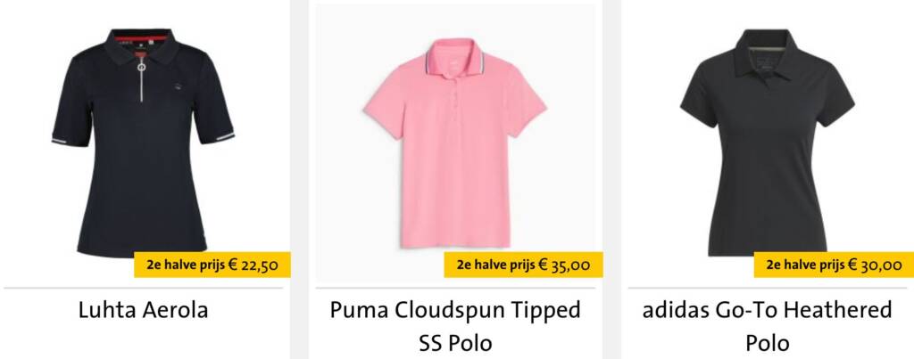 dames golfpolo